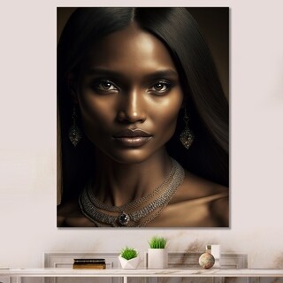 Designart "Beautiful Latina Portrait" Native American Woman Portrait